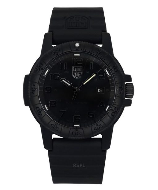 Montre Homme Luminox Leatherback Sea Turtle Bracelet Silicone Cadran Noir Quartz XS.0321.BO.L 100M