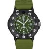 Montre de plongée à quartz pour homme Luminox Original Navy Seal XS.3013.EVO.S 200 m avec bracelet en caoutchouc et cadran vert