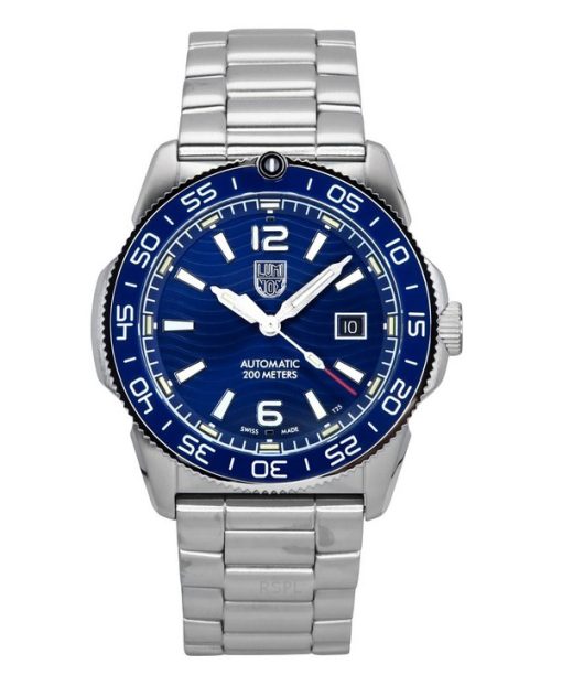 Montre homme Luminox Pacific Diver en acier inoxydable avec cadran bleu automatique XS.3104 200M