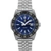 Montre homme Luminox Pacific Diver Ripple en acier inoxydable avec cadran bleu et quartz XS.3123M.SET.1 200 m avec bracelet supp