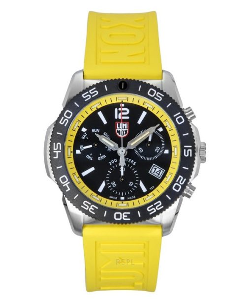 Montre homme Luminox Pacific Diver Chronograph bracelet en caoutchouc cadran noir quartz XS.3145.SET 200M