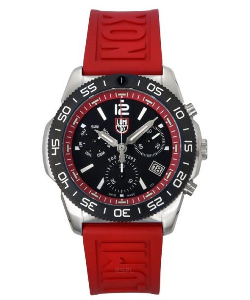 Montre homme Luminox Pacific Diver Chronograph bracelet en caoutchouc cadran noir Quartz XS.3155 200M