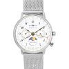 Montre pour femme Zeppelin LZ129 Hindenburg Phase de lune cadran argenté Quartz 7037M1