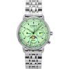 Montre pour femme Zeppelin LZ 14 Marine Moon Phase en acier inoxydable avec cadran vert et quartz 8637M4