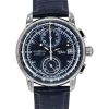 Montre pour homme Zeppelin 100 Jahre chronographe bracelet en cuir cadran bleu quartz 86703