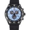 Montre homme Citizen Eco-Drive Chronograph bracelet en polyuréthane cadran bleu AT2567-18L 100M