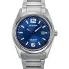 Montre Citizen Super Titanium Eco-Drive AW1641-81L pour homme avec cadran bleu