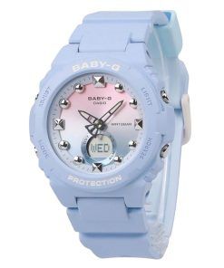 Montre analogique numérique Casio Baby-G pour femme avec bracelet en résine et cadran multicolore à quartz BGA-320-2A1 100 m