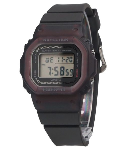 Montre numérique Casio Baby-G pour femme, collection saisonnière 2024, bracelet en résine biosourcée, quartz BGD-565RS-8, 100 m