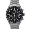 Montre homme Citizen CB5947-80E avec chronographe radiocommandé et cadran noir en titane Eco-Drive 100 m