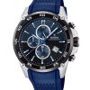 Montre chronographe Festina The Originals pour homme avec bracelet en caoutchouc et cadran bleu F20330-A 100M