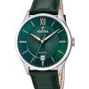 Montre Festina Classics pour homme avec bracelet en cuir et cadran vert F20426-7