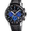 Montre chronographe Festina Timeless pour homme avec bracelet en cuir et cadran noir F20561-6 100 m