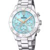 Montre chronographe Festina Boyfriend pour femme avec cadran bleu et cristaux F20603-4 100 m