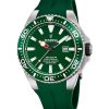 Montre de plongée à quartz Festina The Originals avec bracelet en caoutchouc et cadran vert F20664-2 200 m pour homme