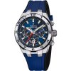 Montre Festina Chrono Bike pour homme avec bracelet en caoutchouc et cadran bleu F20671-1 100 m