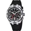 Montre Festina Chrono Bike Bracelet en caoutchouc Cadran noir Quartz F20671-6 100M pour homme