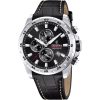 Montre chronographe Festina Timeless pour homme avec bracelet en cuir et cadran noir F20692-4 100 m