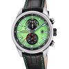 Montre chronographe Festina Timeless pour homme avec bracelet en cuir et cadran vert à quartz F20695-3 100 m