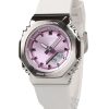 Montre analogique numérique Casio G-Shock pour femme avec bracelet en résine biosourcée et cadran rose à quartz GM-S2110-7A6 200