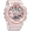 Montre analogique numérique Casio G-Shock en résine biosourcée avec cadran rose et quartz GMA-S110ST-4A 200M pour femme