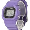 Montre Casio G-Shock ITZY Collaboration Digital Violet Bracelet en résine biosourcée Quartz GMD-S5610IT-6 200M pour femme