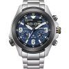 Montre homme Citizen Promaster Land 35e anniversaire chronographe cadran bleu Eco-Drive JV1006-51L 200M