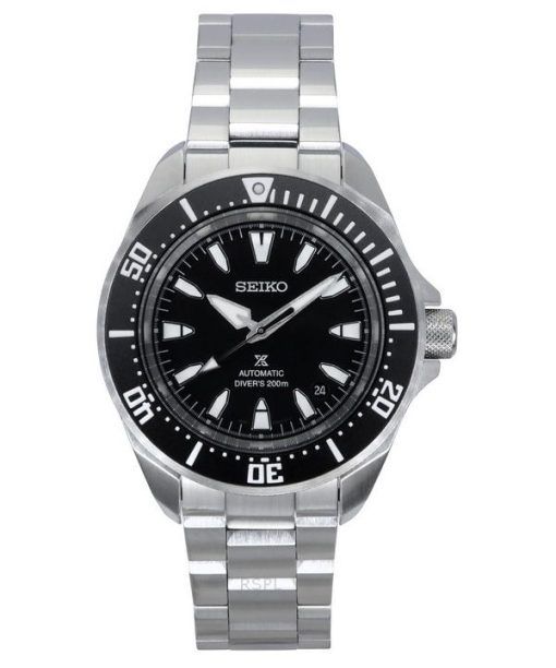 Montre de plongée automatique Seiko Prospex Sea Samurai Shog-urai en acier inoxydable avec cadran noir SRPL13K1 200 m pour homme