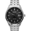 Montre homme Citizen Eco-Drive en acier inoxydable avec cadran noir BM7560-59E 100M