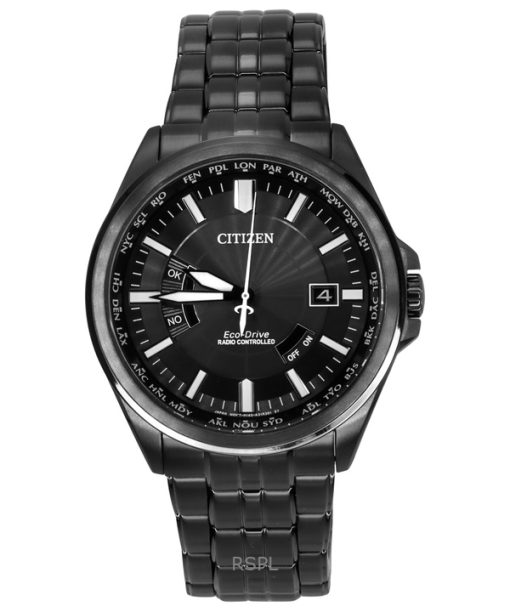 Montre homme Citizen Collection Night Colour Edition avec cadran noir radiocommandé Eco-Drive CB0294-54E 100M