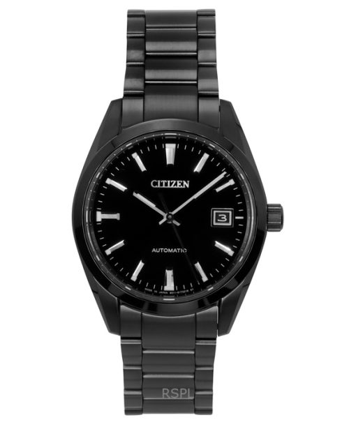 Montre Citizen Collection Night Colour Edition en acier inoxydable avec cadran noir automatique NB1054-58E 100M pour homme