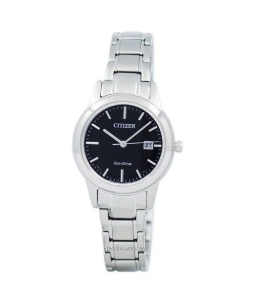 Montre Citizen FE1081-59E pour femme en acier inoxydable avec cadran noir Eco-Drive reconditionnée