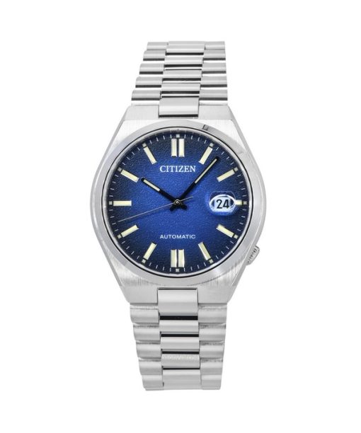 Montre homme Citizen Tsuyosa en acier inoxydable avec cadran bleu automatique NJ0151-88L remise à neuf