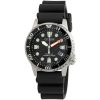 Montre Citizen Promaster Dive Eco-Drive reconditionnée avec bracelet en polycarbonate et cadran noir EO2020-08E 200M pour femme