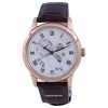 Montre homme Orient Classic avec bracelet en cuir et cadran champagne Sun And Moon RA-AK0007S10B reconditionnée