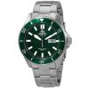 Montre de plongée automatique Orient Sports en acier inoxydable avec cadran vert RA-AA0914E19B 200M pour homme remise à neuf