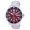 Montre de plongée automatique Orient Sports en acier inoxydable avec cadran rouge RA-AA0915R19B 200M pour homme remise à neuf