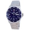 Montre de plongée automatique Orient Mako II en acier inoxydable avec cadran bleu SAA02002D3 200M pour homme remise à neuf