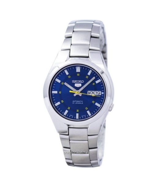 Montre homme Seiko 5 Sports en acier inoxydable avec cadran bleu automatique SNK615K1 remise à neuf