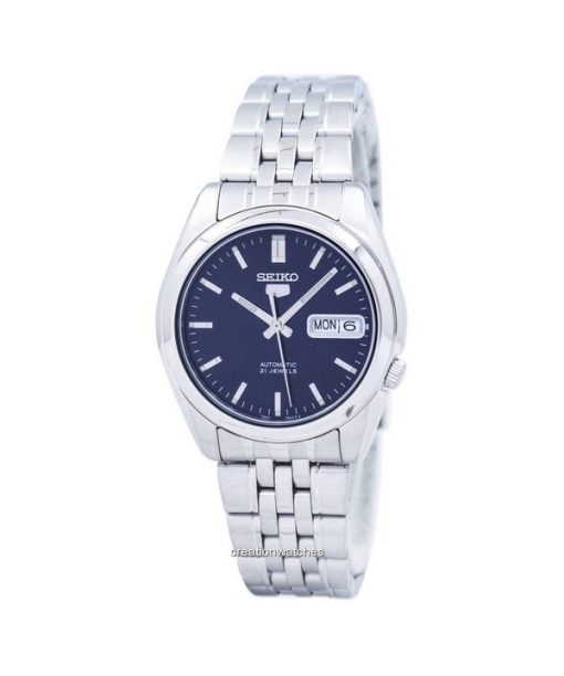 Montre homme Seiko 5 en acier inoxydable avec cadran bleu foncé SNK357K1 automatique remise à neuf