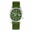 Montre homme Seiko 5 militaire en nylon avec cadran vert automatique SNK805K2 remise à neuf