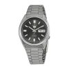 Montre homme Seiko 5 en acier inoxydable avec cadran noir automatique SNXS79J1 remise à neuf