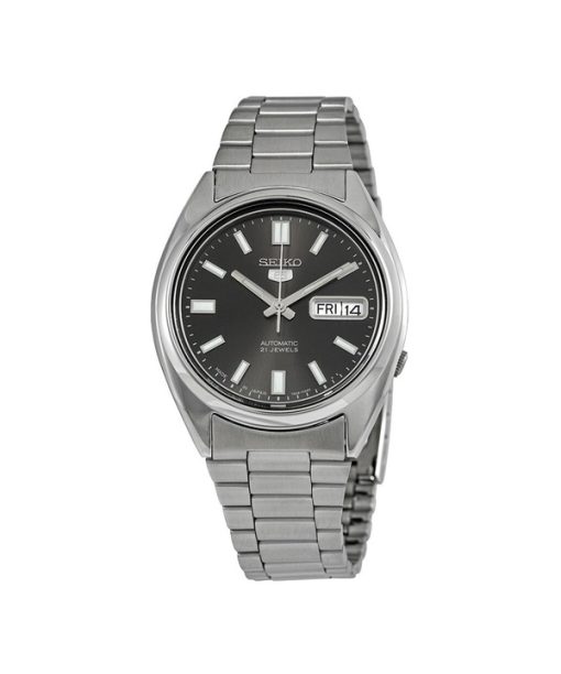 Montre homme Seiko 5 en acier inoxydable avec cadran noir automatique SNXS79J1 remise à neuf