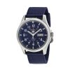 Montre homme Seiko 5 Sports en nylon avec cadran bleu et bracelet automatique SNZG11K1 100M remise à neuf